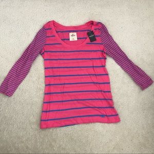 Hollister 3/4 sleeve shirt